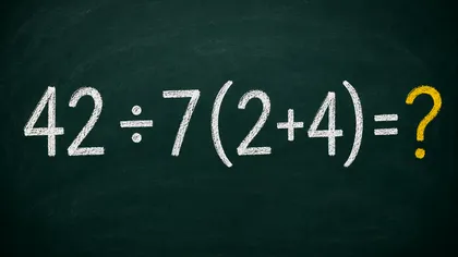 Poţi rezolva ecuaţia matematică în 7 secunde? Mulţi adulţi greşesc fără să îşi dea seama