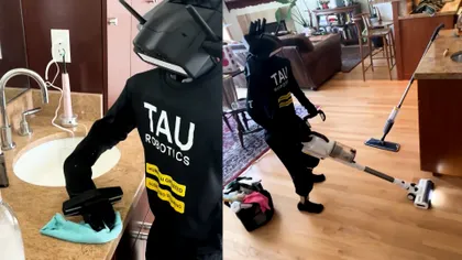 Un robot umanoid a fost închiriat pentru curățenie într-un apartament. Cât costă o oră de „muncă”