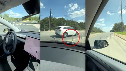Robotaxi-ul Tesla fără șofer a intrat direct prin bariere. Pasagerul, șocat de decizia mașinii: „Nu face asta!” VIDEO