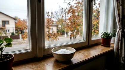 De ce pun unii oameni un bol cu sare pe pervaz când vine toamna. Trucul simplu folosit împotriva unei probleme din casă