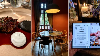 Samsung a transformat meniul unui restaurant într-o experiență digitală. O cină inedită la KANE, unde Galaxy Z Fold8 îți arată povestea din spatele preparatelor EXPERIENȚĂ