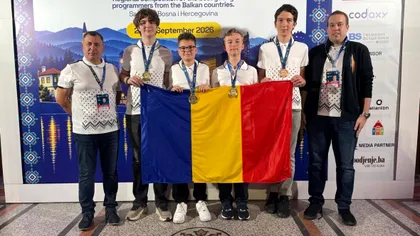 Aproape punctaj maxim pentru un elev român la JBOI 2026. România a plecat de la Sarajevo cu patru medalii