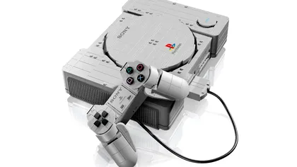 PlayStation-ul original revine în 2026, dar din LEGO. Replica aproape 1:1 are aproape două mii de piese. Cât costă în România