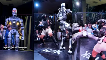 Un robot umanoid de aproape doi metri s-a luptat cu un om într-un meci de MMA. Imaginile spectaculoase au devenit virale, dar există un detaliu suspect