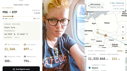 Am vrut să văd pe unde zbor fără internet și am găsit aplicația SkyDot: cum o folosești în avion | FOTO-VIDEO