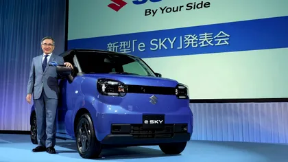 Suzuki lansează o mașină electrică de 12.000 de euro cu autonomie de 310 km. Bateria vine chiar de la rivalul chinez BYD