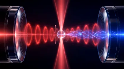 O particulă de sticlă de 100 de nanometri a fost „împletită” cu lumina: experimentul care apropie fizica cuantică de aplicații reale
