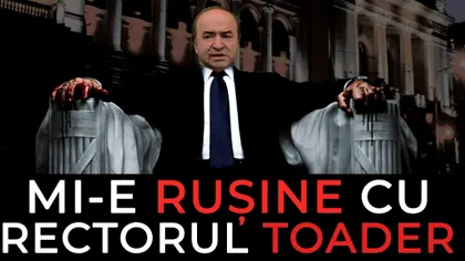 Protest la Iași împotriva ministrului Justiției: ”Mi-e rușine cu rectorul Toader”