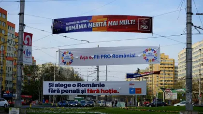 Cum „trollează” alianța USR - PLUS sloganurile PSD. În era digitală, partidele se bat în bannere de stradă