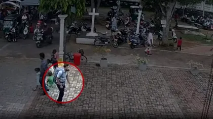 Atentatele din Sri Lanka: unul dintre atacatorii sinucigași, filmat în timpul atacului - VIDEO