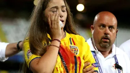 Imaginea care face înconjurul României. Soția lui Manea, plină de sânge la meciul Franța - România