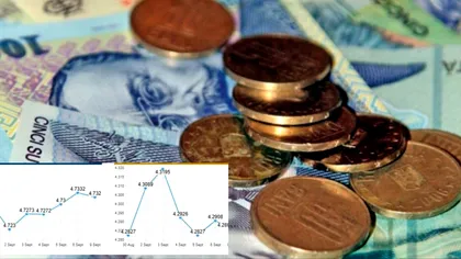 Curs valutar BNR marți, 10 septembrie. Ce se întâmplă cu euro
