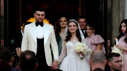 Soţia lui Gigi Becali, apariţie de film la nunta Teodorei. Rochia Luminiţei Becali, admirată de toţi invitaţii