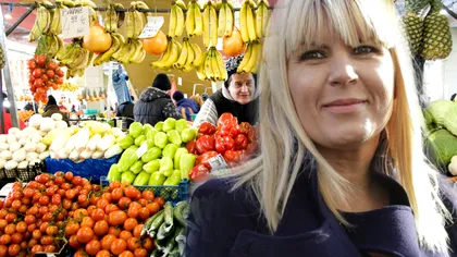 Cum a mers Elena Udrea îmbrăcată la piață. A purtat o geantă de 5.000 de euro pe braț
