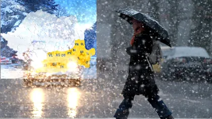 Prognoza meteo, revizuită pentru București. Frig și lapoviță, noaptea, iar ziua nu vom scăpa de ploi