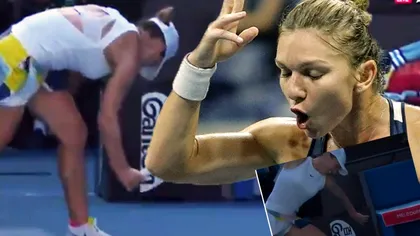 Simona Halep, criză de nervi după ce a fost eliminată de la Australian Open. Și-a distrus racheta