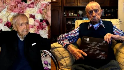 Un bucureștean, al treilea cel mai longeviv bărbat al planetei. Ce vârstă are Dumitru Comânescu