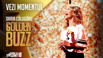 Daria Maria, fata de aur de la Românii au Talent. Cum a reușit să primească Golden Buzz din partea lui Smiley și a lui Pavel Bartoș