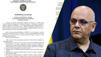 Reacția lui Raed Arafat, după ce a apărut documentul prin care izolarea la domiciliu ar deveni obligatorie în România