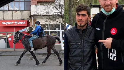 Un exemplu pentru toată lumea! Tânărul din Iași care s-a dus călare să-și vadă soția și bebelușul a donat din ajutoarele primite