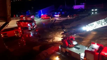 Incendiu de proporții în Brașov. O clădire de birouri a luat foc