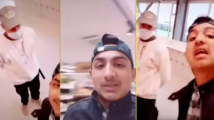 Un tânăr din Iași s-a filmat în timp ce amenința vânzătoarele dintr-un magazin că le infectează VIDEO