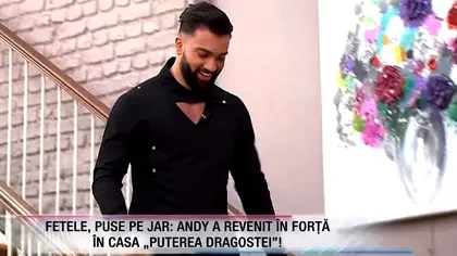 Revenirea lui Andy la Puterea Dragostei a încins spiritele! Cum a reacționat Roxana când l-a văzut
