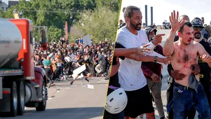 Cine este, de fapt, Bogdan, șoferul de camion care a intrat în mulțimea de protestatari din SUA