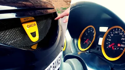 Dacia de senzație care bate orice BMW sau Mercedes. 300 de C.P. sub capotă o fac monstru pe șosele