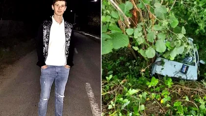Accident cumplit în Vâlcea. Un tânăr de 18 ani a fost lăsat să moară de poprii prieteni. Andrei a fost găsit într-o râpă