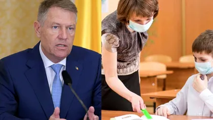 Klaus Iohannis, anunțul momentului despre reîntoarcerea elevilor la cursuri: 