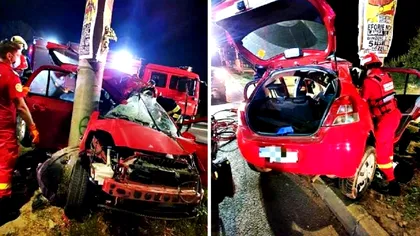 Accident tragic pe litoralul românesc. A murit la 22 de ani, după ce iubita lui a intrat cu mașina într-un stâlp