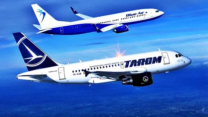 Ajutor de la stat. Câți bani vor primi Tarom și Blue Air din partea Guvernului