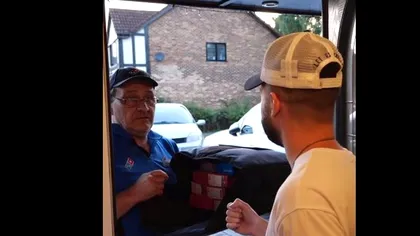 Cel mai mare bacșiș pe care l-a primit un român în Anglia. A livrat pizza și a avut o mare surpriză