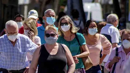 Harta cu județele în care trebuie să purtăm obligatoriu masca de protecție și în spațiile deschise