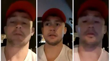 VIDEO Senzațional! Un interlop s-a predat la poliție de bună voie. A făcut live pe Facebook, în drum spre poliție