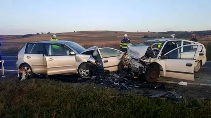 Accident înfiorător în Covasna. Trei oameni au murit pe loc, iar alți doi sunt în stare foarte gravă. Traficul a fost blocat