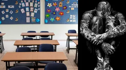 Profesorul cu cele mai multe tatuaje. Elevii lui au coșmaruri după ce îi văd fața