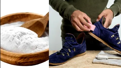 Cum se curăță pantofii din piele întoarsă cu bicarbonat de sodiu. Secretul știut de puțină lume