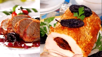 Mușchiuleț de porc cu sos de prune, rețetă ideală de toamnă VIDEO