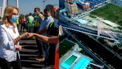 Se inaugurează Podul Ciurel. Gabriela Firea dă vina pe Nicușor Dan pentru că nu a fost deschis mai repede