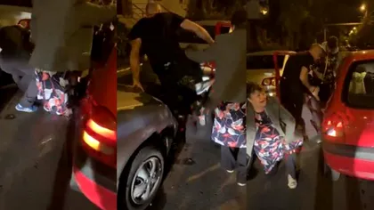 Scene șocante în Iași. O tânără, snopită în bătaie de fostul iubit înarmat cu un cuțit. Victima se plimba pe stradă împreună cu mama sa. VIDEO