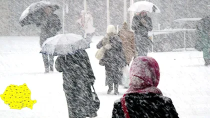 Alertă meteo ANM. Vin ninsorile în România, cum va fi vremea în București și în țară