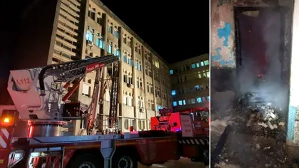 Incendiu la Spitalul CFR din Cluj. 11 pacienți, prinși în încăperea care ardea. Detalii de ultimă oră