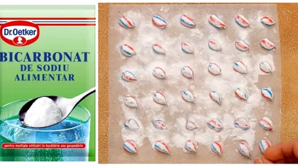 A pus bicarbonat peste pasta de dinți și efectul e WOW! Ce a obținut, în 5 minute VIDEO