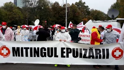 Protestul medicilor din Piața Victoriei. Ce își doresc, de fapt, în plină pandemie