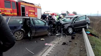 Accident extrem de grav în Sibiu. Două persoane și-au pierdut viața, iar alte trei se află în stare critică