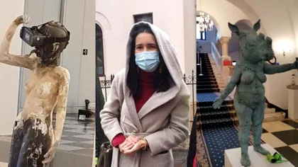 Primăria Sectorului 1, decorată de Clotilde Armand cu statui care înfățișează draci dezbărcați. Vezi imaginile revoltătoare