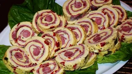 Rețeta perfectă pentru rulada aperitiv. Secretul știut de bucătari ca să nu se desfacă