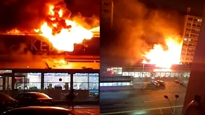 Incendiu cu victime la una dintre cele mai iubite shaormerii din București. 14 autospeciale au intervenit de urgență